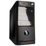 ITEK ITPB8815 MID-TOWER CASE PER PC - NERO DESKTOP PC + ALIMENTATORE 500W